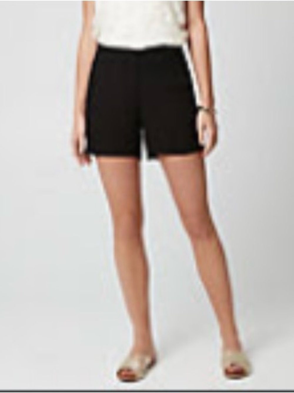 le chateau Black viscose crepe shorts